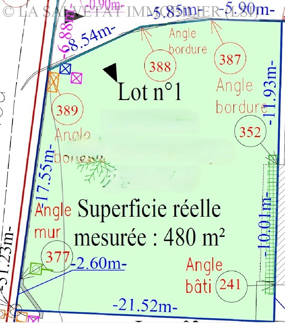 Vente terrain - LA SALVETAT ST GILLES<br>480 m&sup2;, terrain de 480 m&sup2;