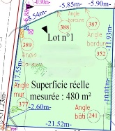 vente terrain LA SALVETAT ST GILLES  pieces, 480m2